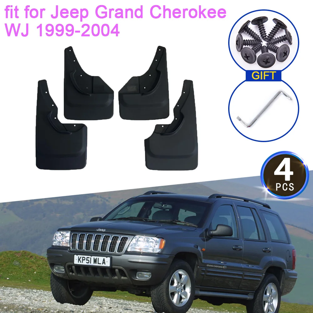 Guardabarros para Jeep Grand Cherokee WJ 1999-2004 accesorios 2000 2001 2002 guardabarros protectores contra salpicaduras ruedas traseras - AliExpress