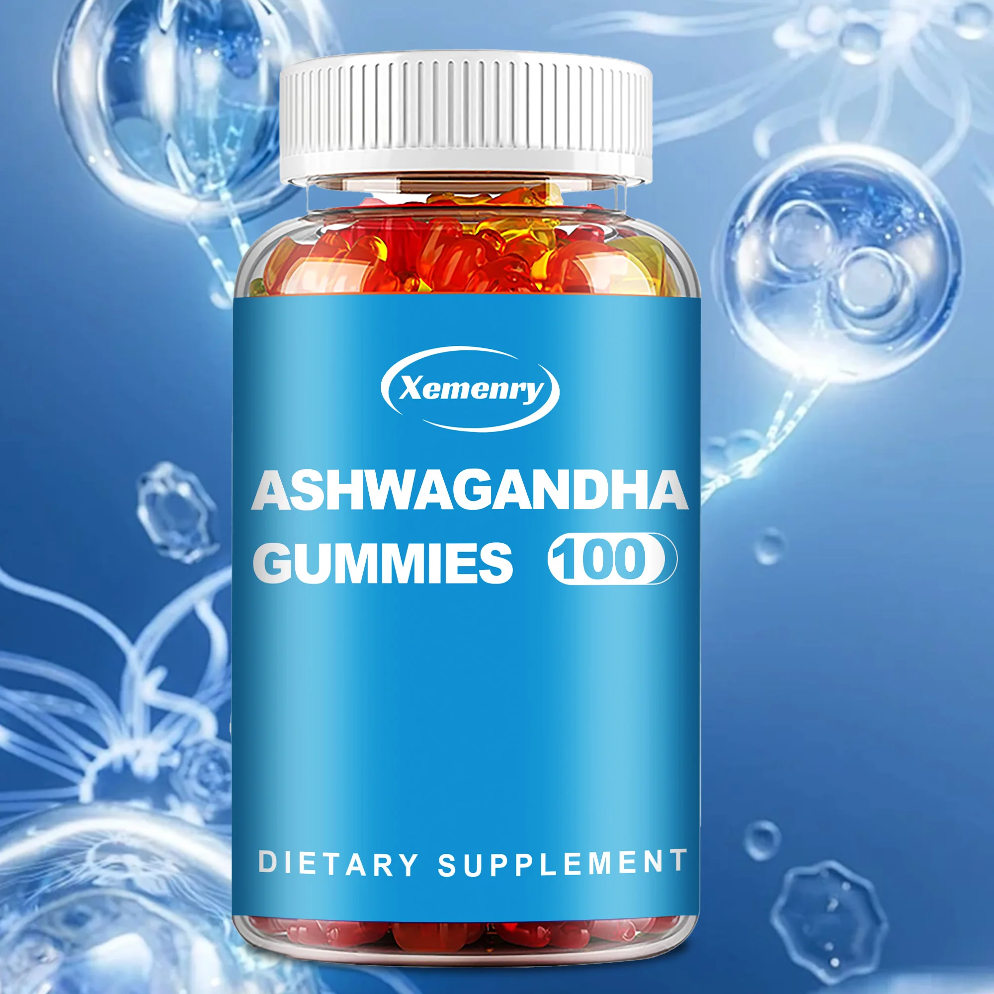 Ashwagandha 375mg Gummies, Cherry - 90 gummies
