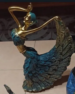 Resin Retro Peacock Dancer Figurines - Home & Living Room Decor photo review