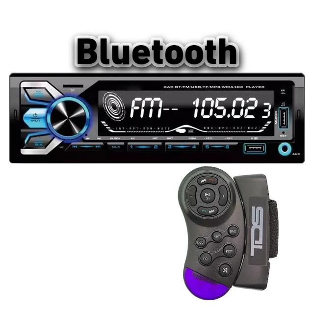 TDS Autoradio 1 Din Car Radio Audio Stereo Bluetooth USB AUX FM Audio Player Radio Station With Remote Control Car Audio - AliExpress