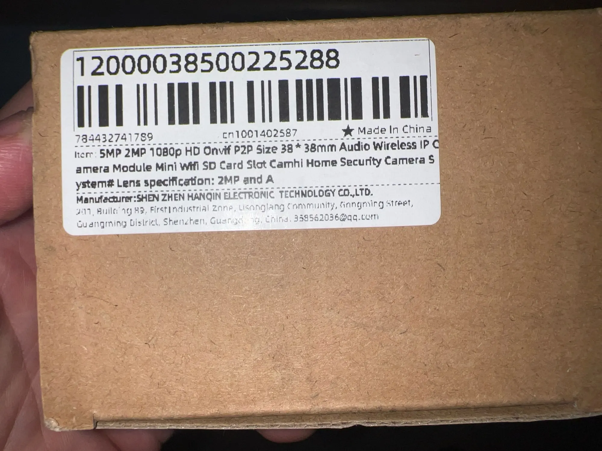 5MP 2MP 1080P HD Onvif P2P Size 38*38mm Audio Wireless IP Camera Module Mini Wifi SD Card Slot Camhi Home Security Camera System photo review