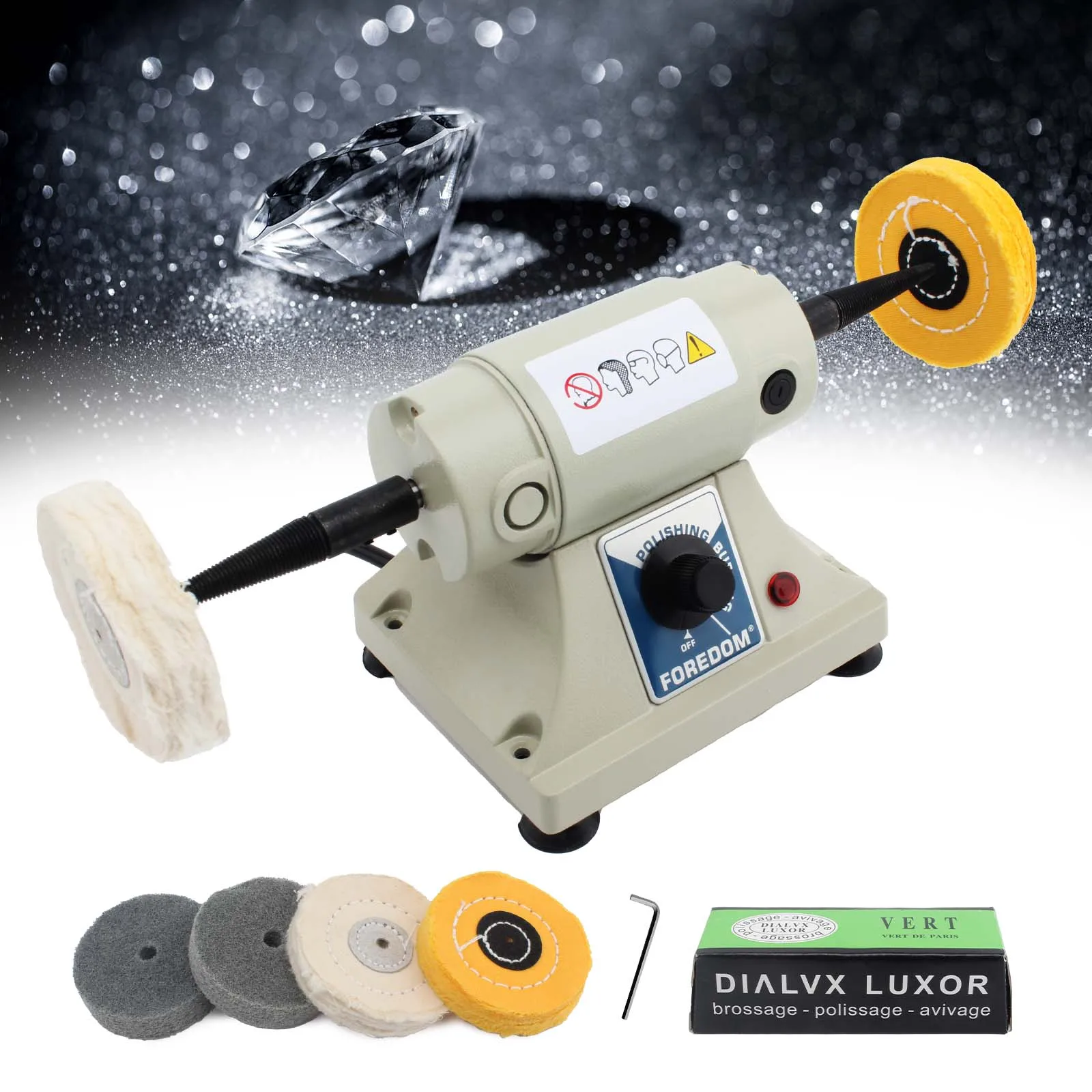 7000rpm-Small-Power-Adjustable-Double-Head-Tabletop-Buffing-Wheel ...