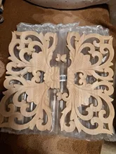 Decorazione Legno Intagliato Stile Europeo - Modanatura 20x20 Cm Per Porte, Armadi E Pareti - Foto 10