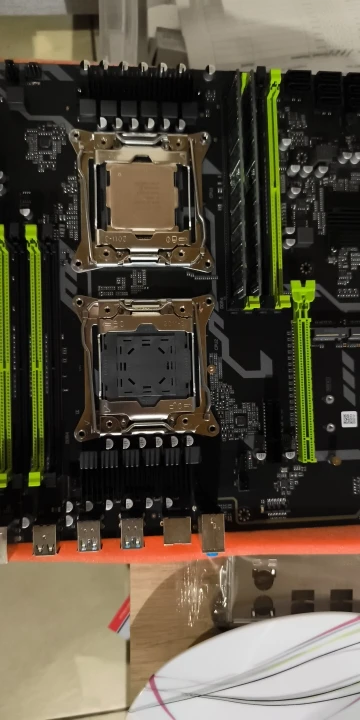 ZSUS X99 Dual CPU Motherboard Kit Xeon E5 2680 V4 with DDR4 32GB (2*16GB) LGA2011-3 M.2 NVME for Desktop Gaming Computer photo review