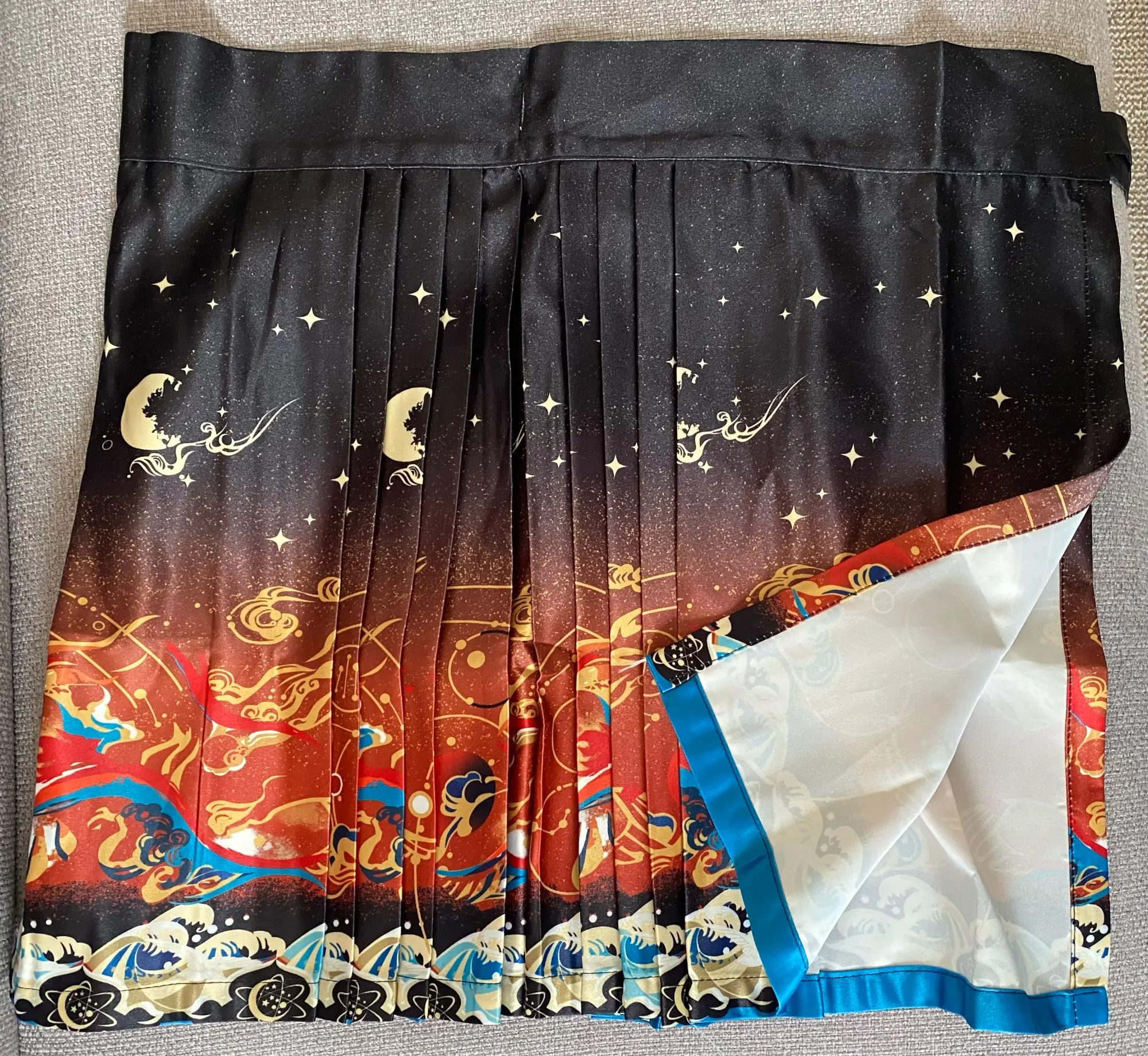 Celestial Wave Pleated Skirt photo review