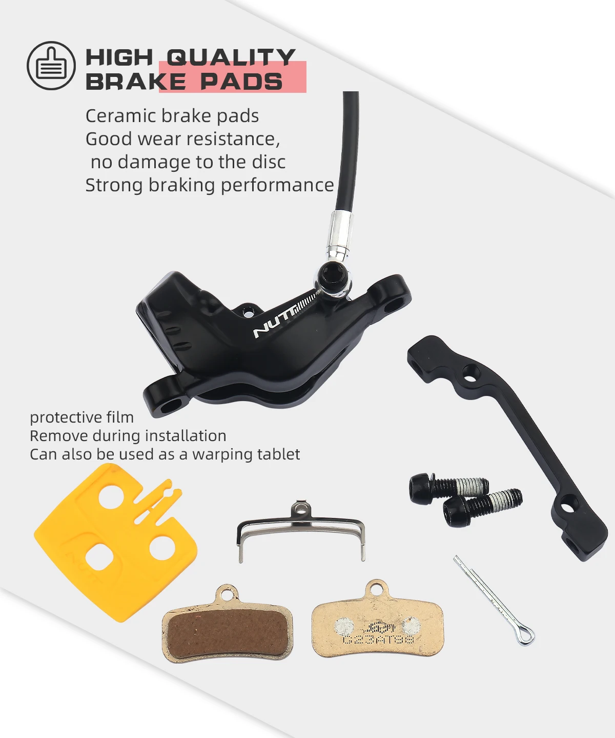 Description Picture 6 of itemNUTT Y5ZS Power-off Four-Piston Hydraulic Disc Brake Electric Bicycle/Scooter 140 160 180 Rotor for KUGOO Dualtron Kaabo Mantis