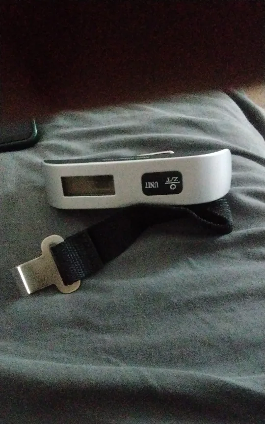 Silver Portable Luggage Scale