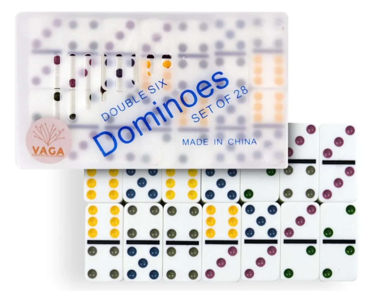 Juego De Dominós 28 Piezas En Estuche De Plástico