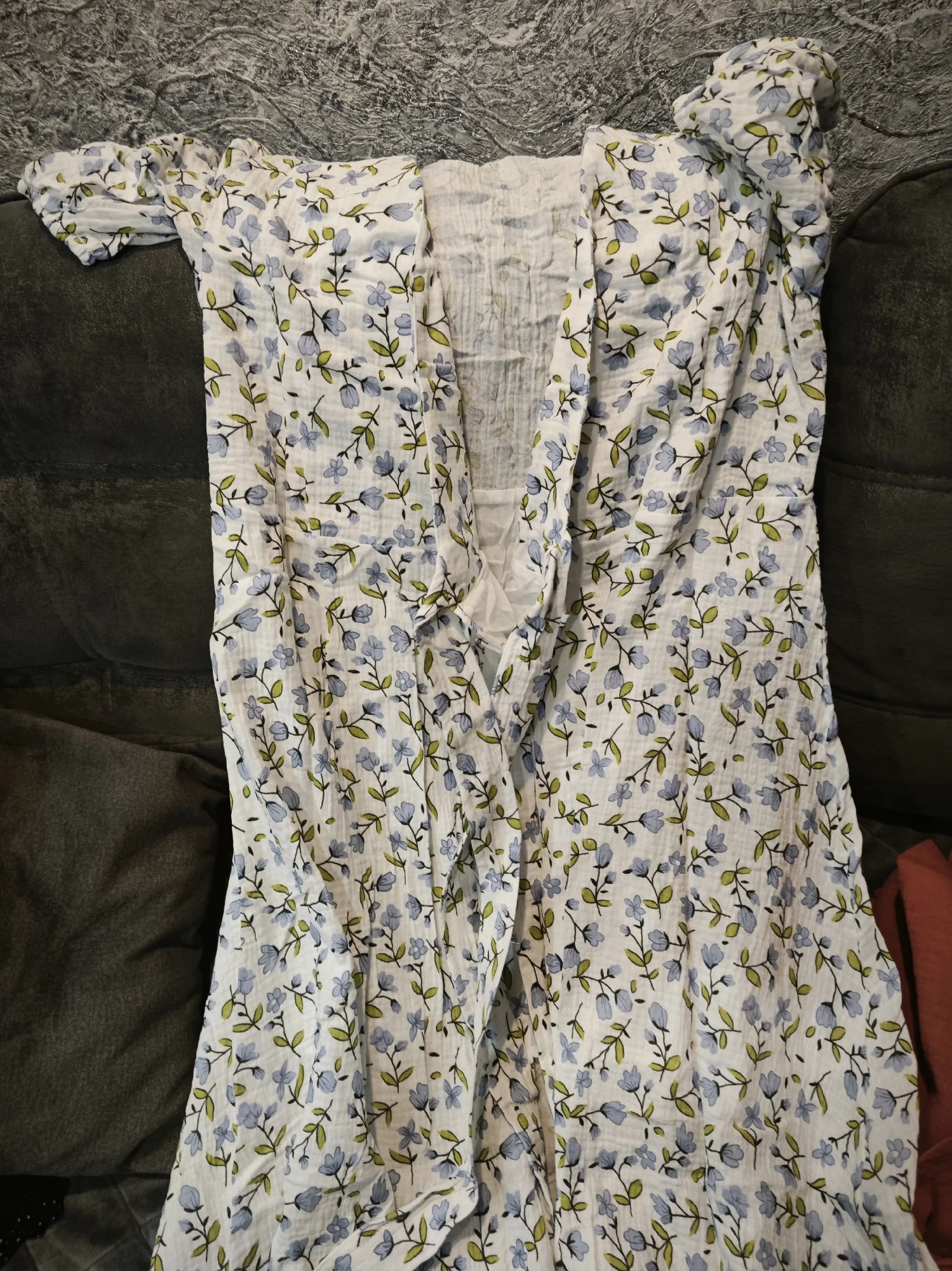 Elegant Floral A-Line Midi Dress for Summer Comfort photo review