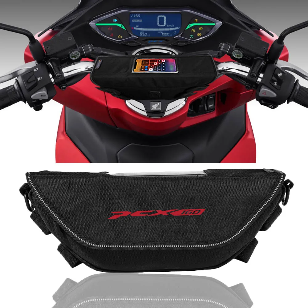 For Honda PCX160 pcx160 pcx 160 Motorcycle accessory  Waterproof And Dustproof Handlebar Storage Bag  navigation bag motorcycle handlebar accessory mounts for honda pcx 160 pcx150 pcx125 cnc aluminum balance bar modification accessories 6 colors