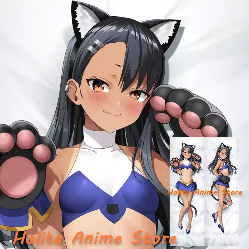 

Dakimakura Hayase Nagatoro Don't Toy with Me Anime Ijiranaide Double sided Print Life-size Body Pillow Cover