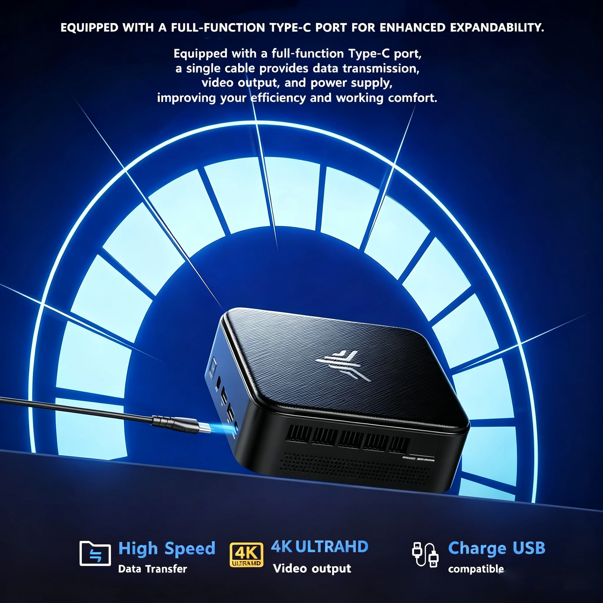 ACEMAGIC E3B Amd Ryzen 7 7735Hs (8C/16T Up To 4.75Ghz) 24Gb Ram 512Gb Ssd Mini Pc Air-Cooled Triple 4K Monitor Wifi 6 Windows 11 Pro Quiet For Office & Home Office