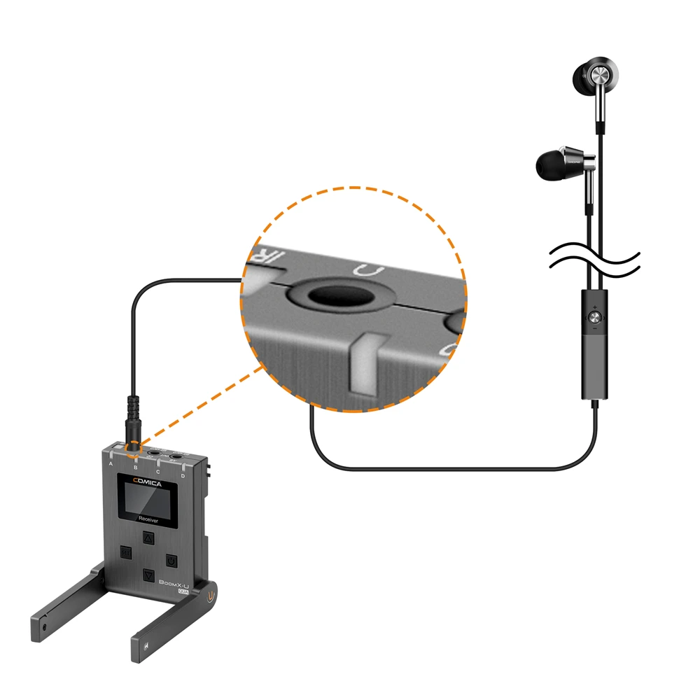 BoomX-U QUA UHF Wireless Lavalier Microphone 24-Channel Wireless Lapel For DSLR