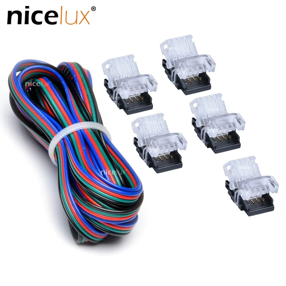 

5pcs 2/3/4/5/6pin LED Strip to Wire Connector Waterproof / Non-waterproof with 3 meters 20/22AWG LED Extension Wire for DIY