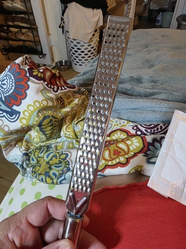 Handheld Cheese Grinder Stainless Steel Garlic Grater Vegetable Fruit Grinder photo review