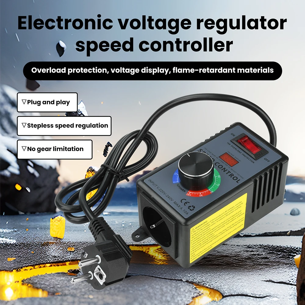 4000W Angle Grinder Speed Controller Fan Speed Controller Drill Stepless Speed Controller Suitable for Household Appliances etc.