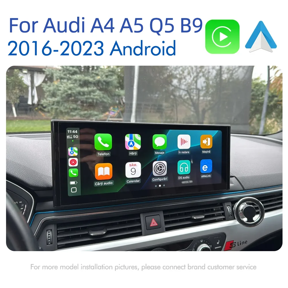 Pantalla táctil Android 14 Carplay de 12.3'' para Audi A4 A5 Q5 B9 2016-2023, radio estéreo para coche, reproductor multimedia, WIFI, 4G, GPS, navegación 6