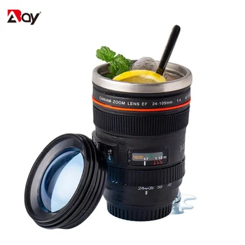 Camera Len Mug Thermal Mug for Coffee Thermos Water Bottle Cup Tumbler Stainless Steel Insulated with Lid Vacuum Flask Drinkware