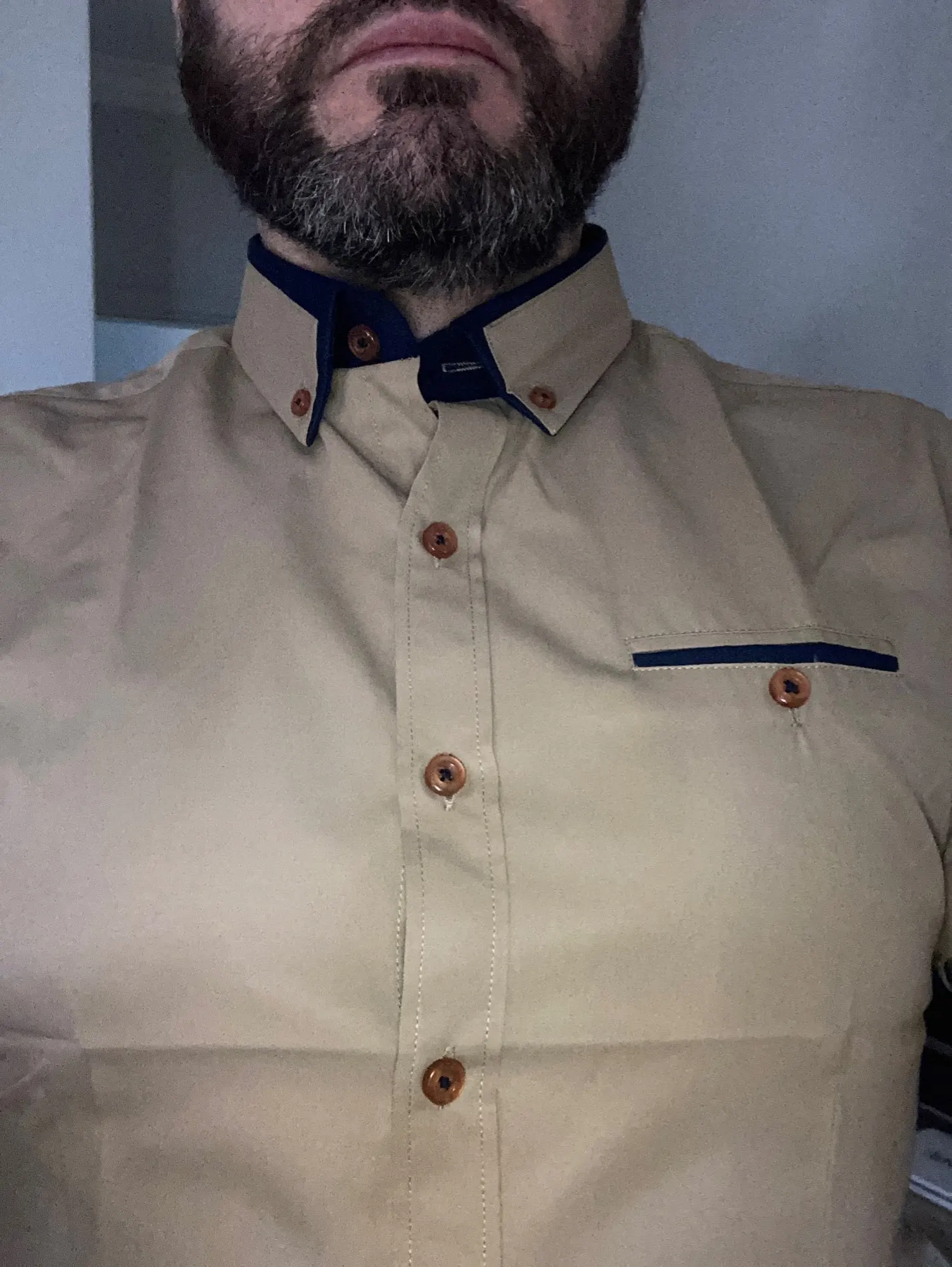 2022 New Arrival Brand Men's Summer Business Shirt Short Sleeves Turn-down Collar Tuxedo Shirt Shirt Men Shirts Big Size 5XL photo review