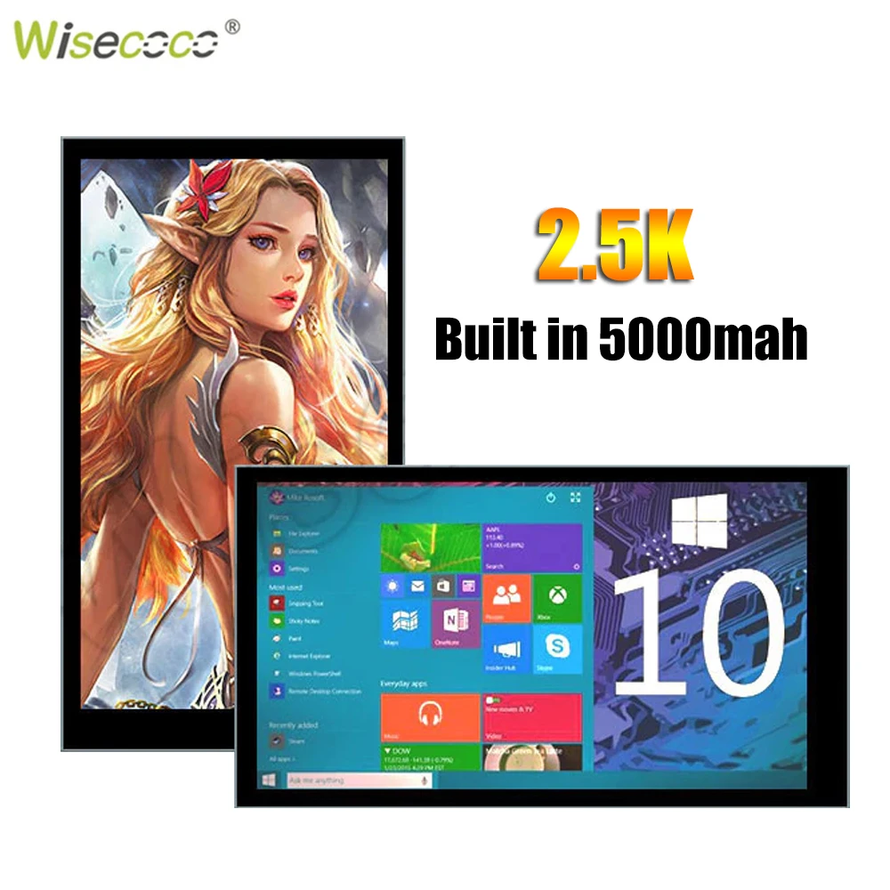 Wisecoco-2-5K-6-Inch-2560x1440-Portable-Monitor-IPS-Screen-Display ...