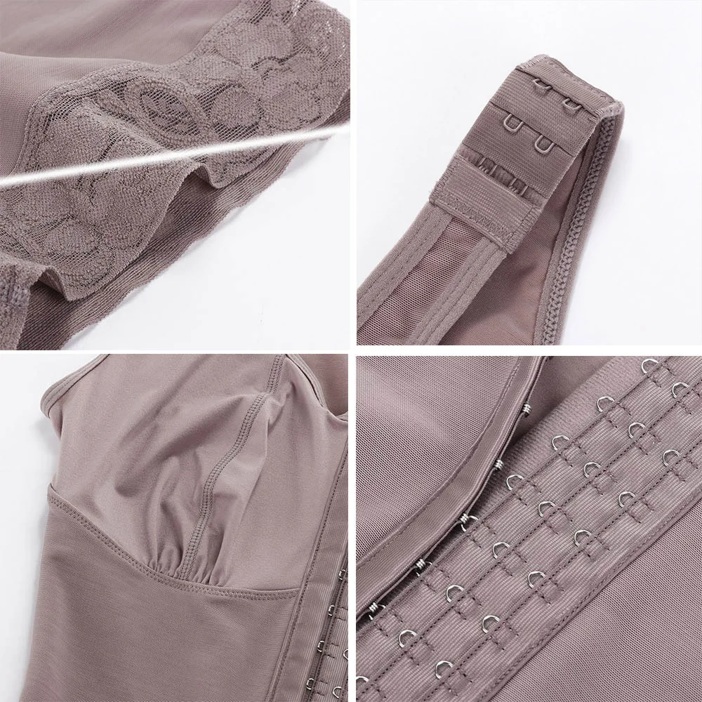 WOMEN BODYSHAPER HIGH COMPRESSION GARMENT Tummy Control Compression Garment Open Bust Shapewear