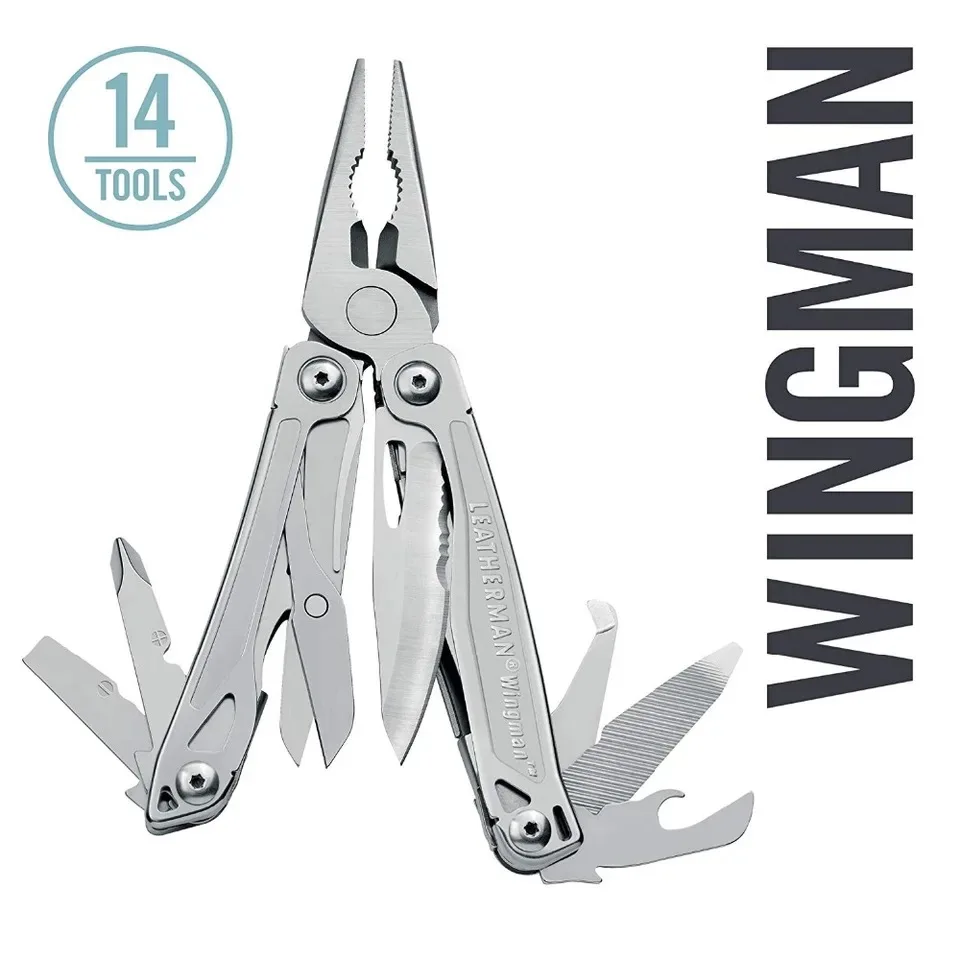 

LEATHERMAN - Wingman 14 In 1 Multitool Outdoor Camping Supplies Folding Knife Tactical Survival Hunting EDC Nature Hike Portable