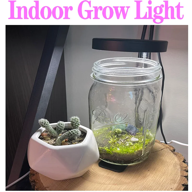 Full Spectrum USB LED Grow Light for Plants, Flowers, Seedlings, and Hydroponic Systems