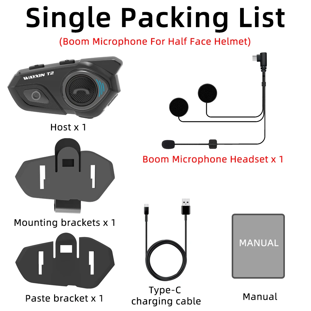 Boom Mic Half 1PCS