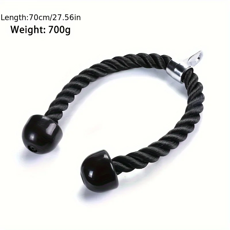 Fitness Tension Rope Triceps Exercise Double-Headed for Home Muscle Training Biceps Pull-Down