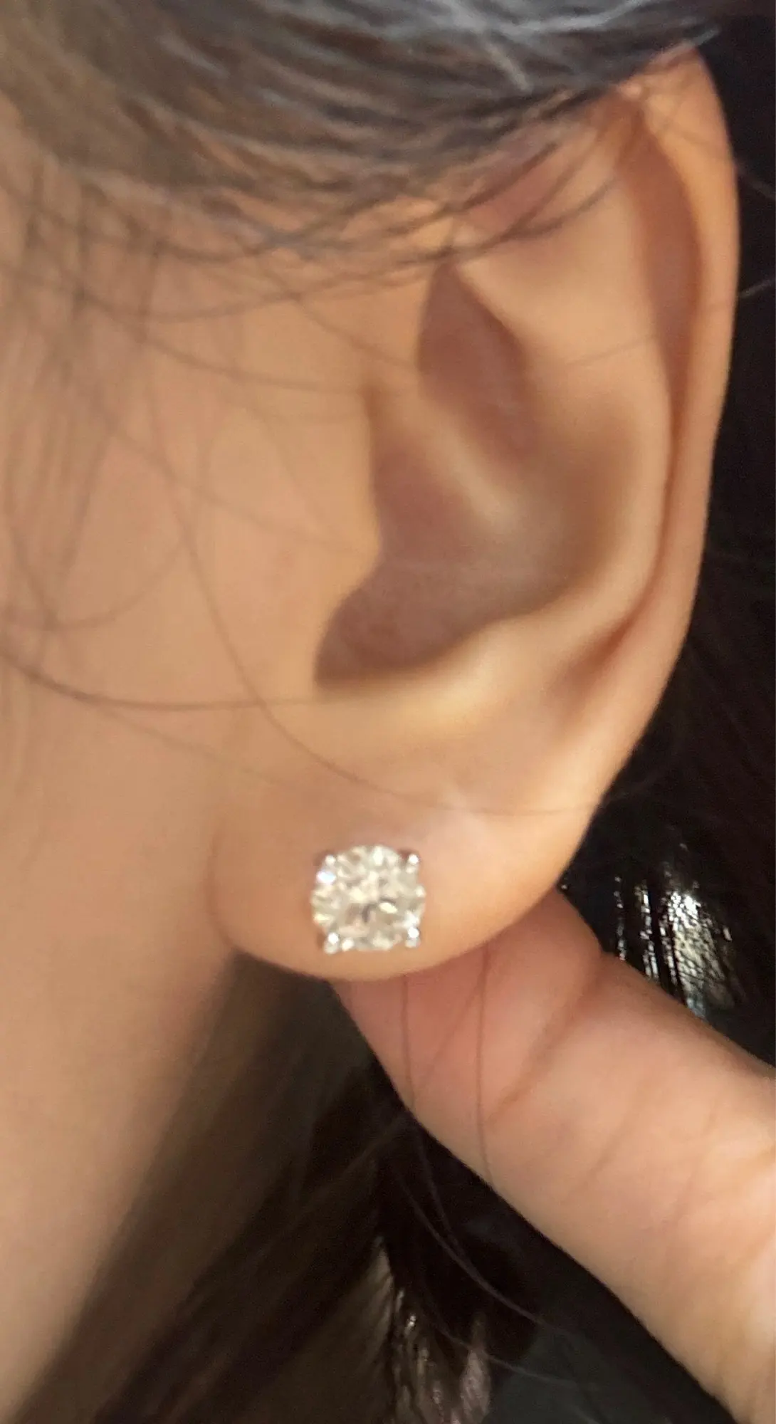 Moissanite Ear Stud Earrings photo review