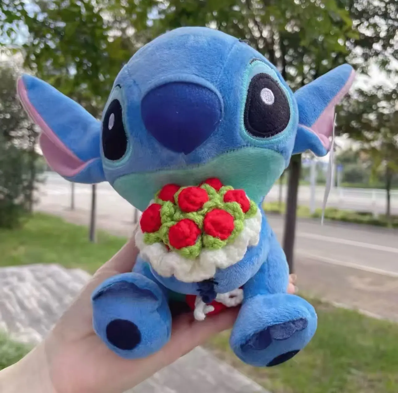 Lilo & Stitch Couple Plush Models | Cute Cartoon Stuffed Dolls • Kawaii Pendant Toys