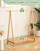 Perchero de ropa para niños con estante de almacenamiento, estante de disfraces para niños, perchero para colgar ropa, organizad 6