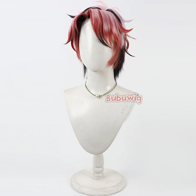 Bubuwig 합성 헤어 세라프 Dazzlegarden 코스프레 가발 가상 YouTuber Seraph Dazzlegarden 30cm 핑크 혼합 가발 내열성