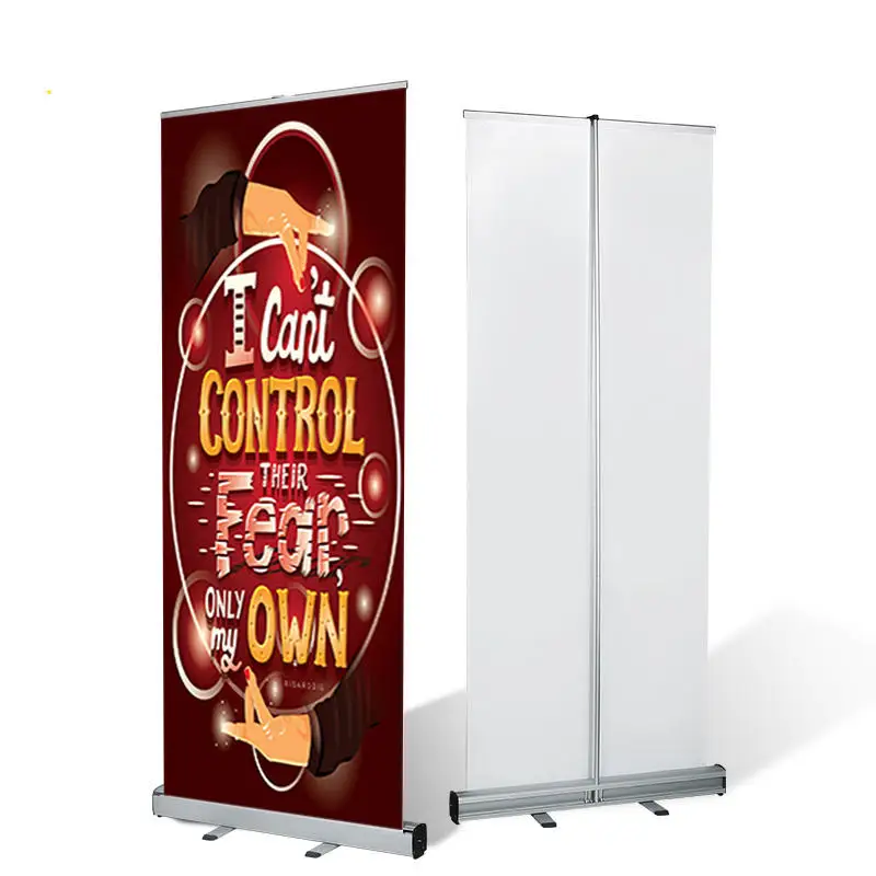 Factory Supply Custom Size Portable Retractable Banner Roll Up Banner Advertising Banner Mini Roll Up Banner Stand