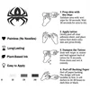 Simple Love Dog Line Temporary Tattoo,Lasts To 15 Days New Technology Magic Waterproof Semi Permanent Sticker. 6