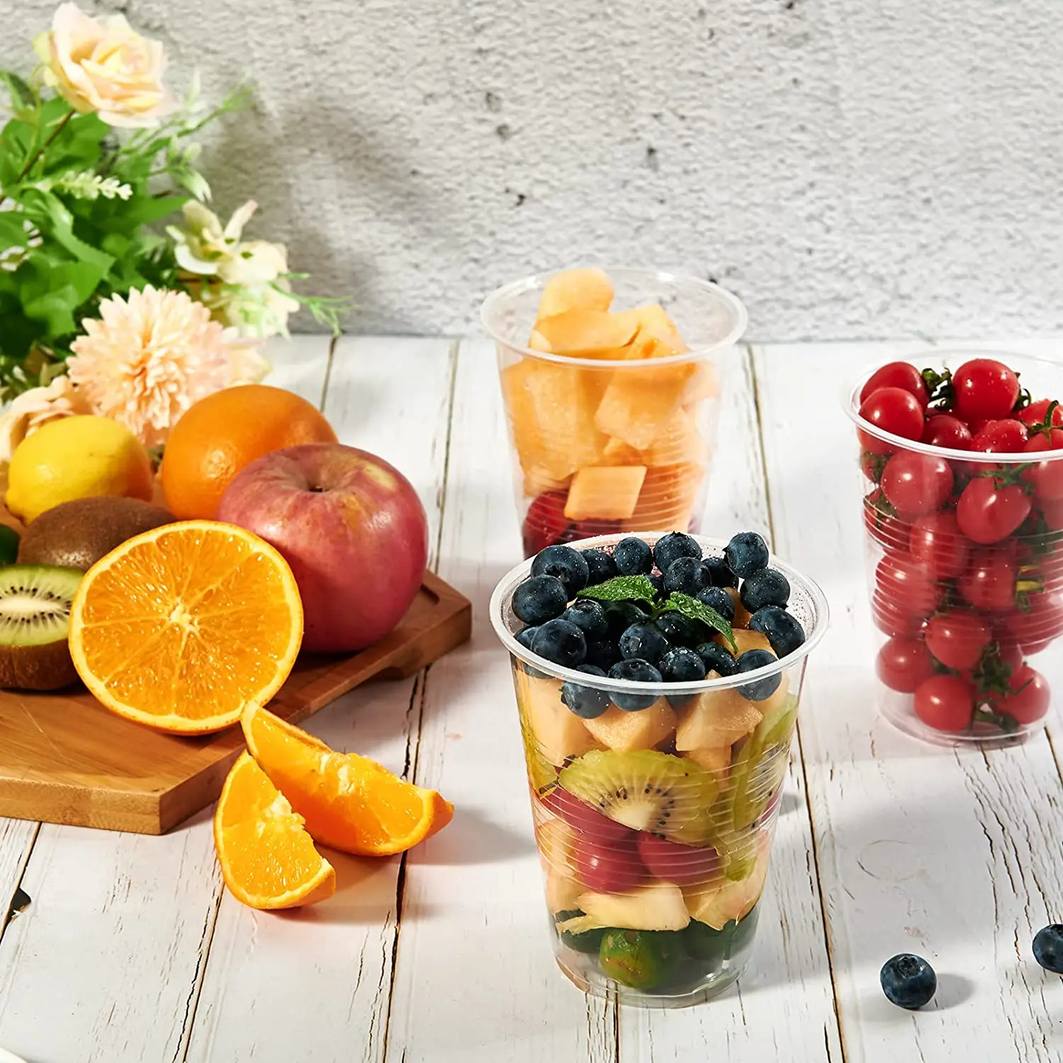 New Disposable clear plastic cup outdoor picnic Birthday Kitchen Party Tableware Tasting 200ml. 25/50/100 pcs plastic cups