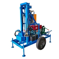 100m 120m 150m 180m 200m Portable Water Well Drilling Rig with Diesel Engine 1