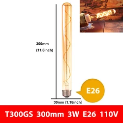 Vintage Edison Filament LED Bulb - Decorative Home Lighting Solution (Warm White)