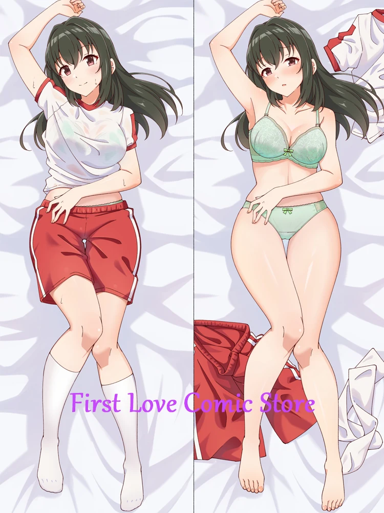 

Anime Gym Uniform Pillow Case Otaku Waifu Bedding Hugging Body Throw 2-sided Print Pillow Cover