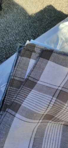 5Pcs/lot Square Plaid Stripe Handkerchiefs Men Classic Vintage Pocket Pocket Cotton Towel For Wedding Party 38*38cm Random photo review