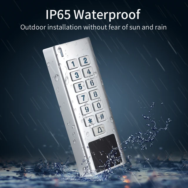 IP67 Waterproof 433Mhz AC 100V~240V Wireless Access Control Kit Electronic Lock RFID Lock Remote Control Door 2