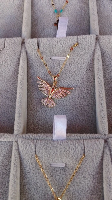 18K Gold Phoenix Pendant Necklace | Vintage Symbol of Grace photo review