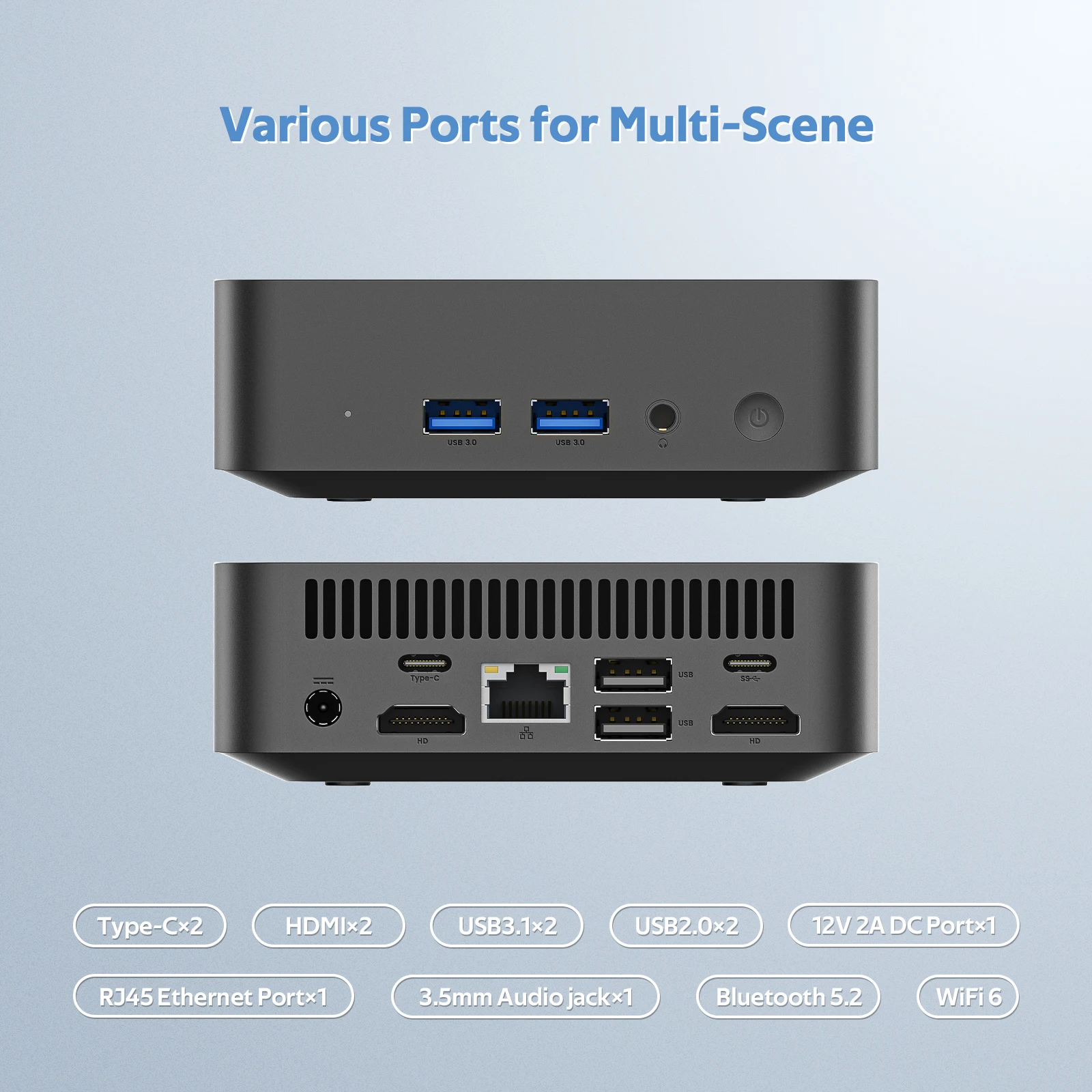 Computer Notebooks Mini PC Intel N5095 16GB RAM 1024GB ROM Windows 11 WiFi 6 BT5.2 Compact & Ideal for Home , Business & Gaming 2