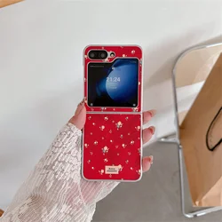 Custodia per telefono in morbido tessuto floreale con bordo argento - Cover resistente agli urti