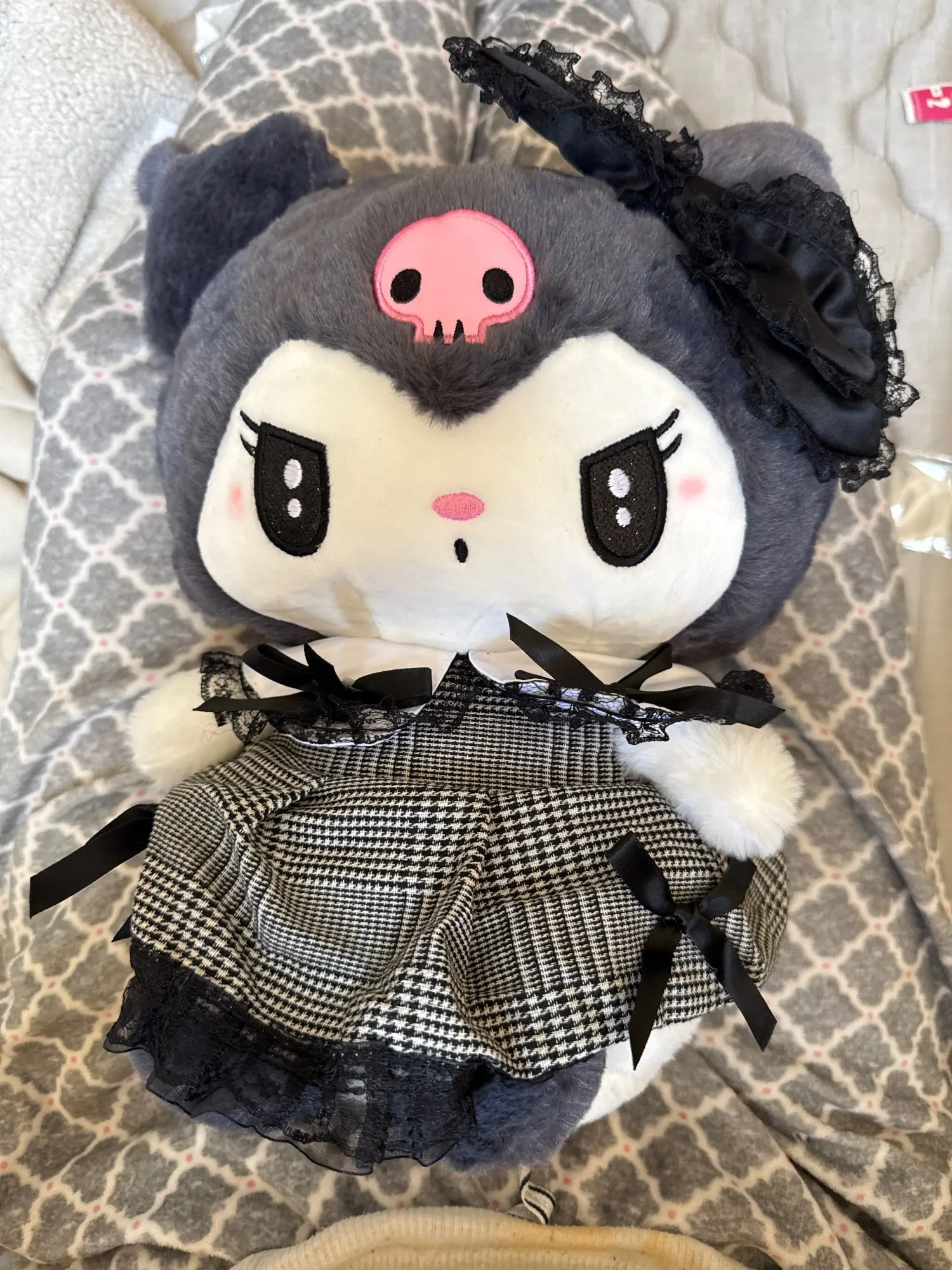 Kuromi Soft Plush Throw Pillow photo review