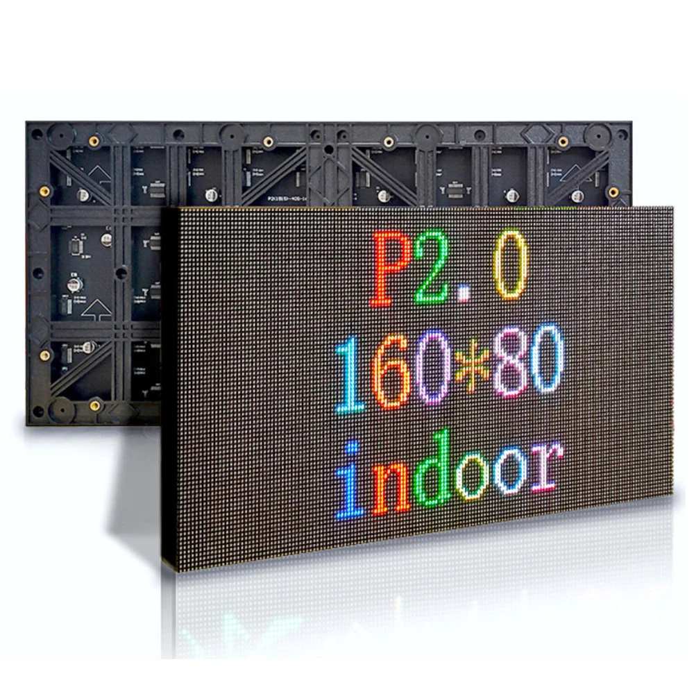 p2屋内ディスプレイ画面320-×-160mm解像度160-×-80広告ビデオテキスト画像用フルカラー