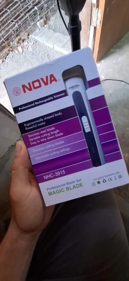 Máquininha De Cortar Cabelo e/ou Barbeador Portátil Aparador Barba 3915 bivolt Recarregável-ENVIO IMEDIATO PARA TODO BRASIL photo review