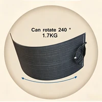 Panneau solaire flexible 100W 200W 18V ETFE, panneau solaire monocristallin flexible portable pour bateaux, camping-cars, remorques, camping-car, batterie 12V 3