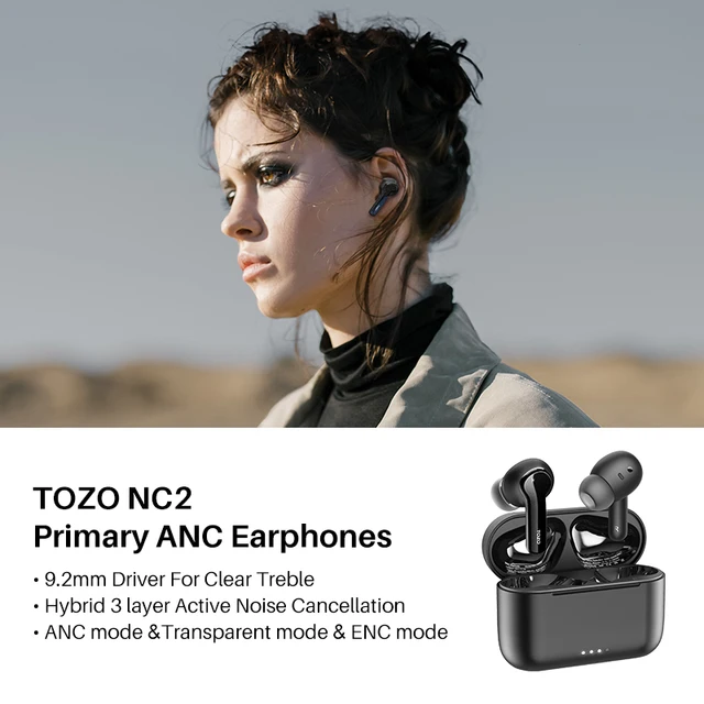 TOZO T12 Pro Wireless Bluetooth Earbuds with 4 Mics Noise Cancelling & 160  Hours Playtime – Vooc Tech