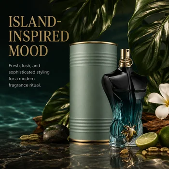 Luxury Men’s Eau de Parfum 100ml Green Metal Tin Edition Long Lasting Fragrance Masculine Scent Gift Perfume Set JPG perfume 5